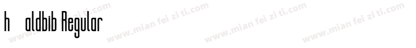 h_aldbib Regular字体转换